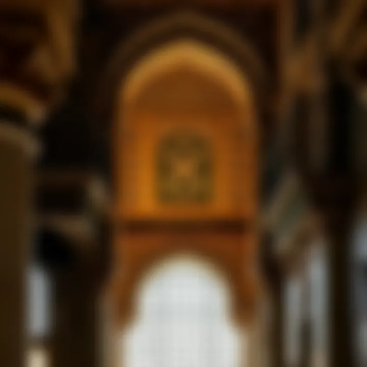 Intricate details of traditional Arabic architecture found in the historic buildings.