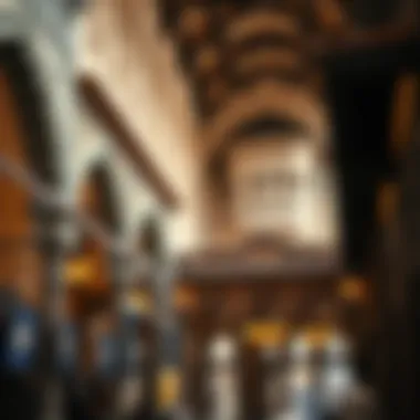 Architectural Wonders of the Old Souk Intricate details of traditional Arabian architecture found in the Old Souk