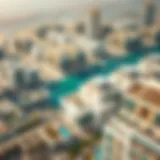 Aerial view of TopGulf developments showcasing modern architecture