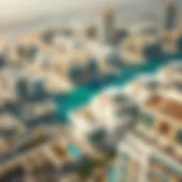 Aerial view of TopGulf developments showcasing modern architecture