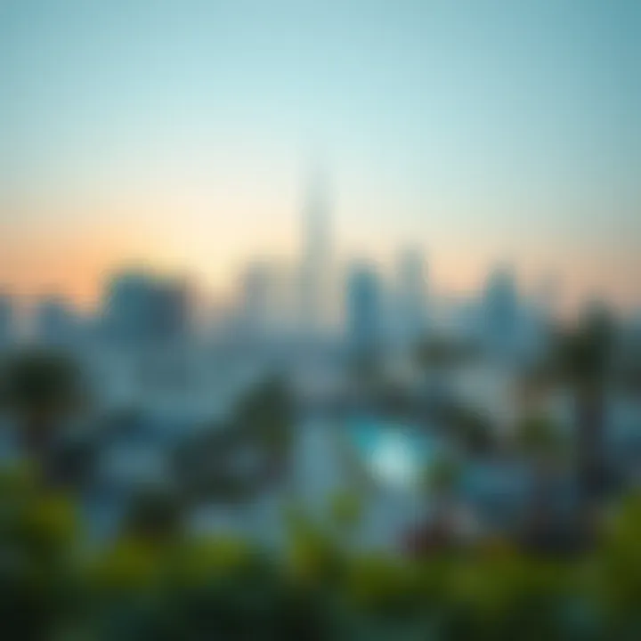 Dubai skyline showcasing luxurious properties