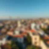 A panoramic view of قرية الشعب showcasing its unique architecture and vibrant community spaces