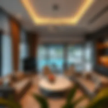 Elegantly Designed Interior Space Modern interior design of a villa showcasing elegance and comfort