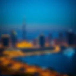 Stunning skyline of West Bay showcasing modern architecture