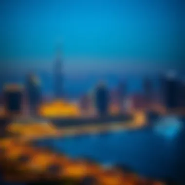 Stunning skyline of West Bay showcasing modern architecture