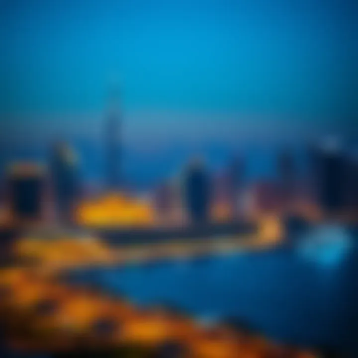 Stunning skyline of West Bay showcasing modern architecture
