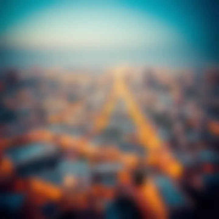 Map highlighting key neighborhoods in Dubai