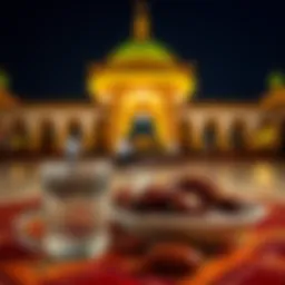 Traditional Dates and Water for Iftar