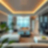 Luxurious interior design of a modern living space in Dubai