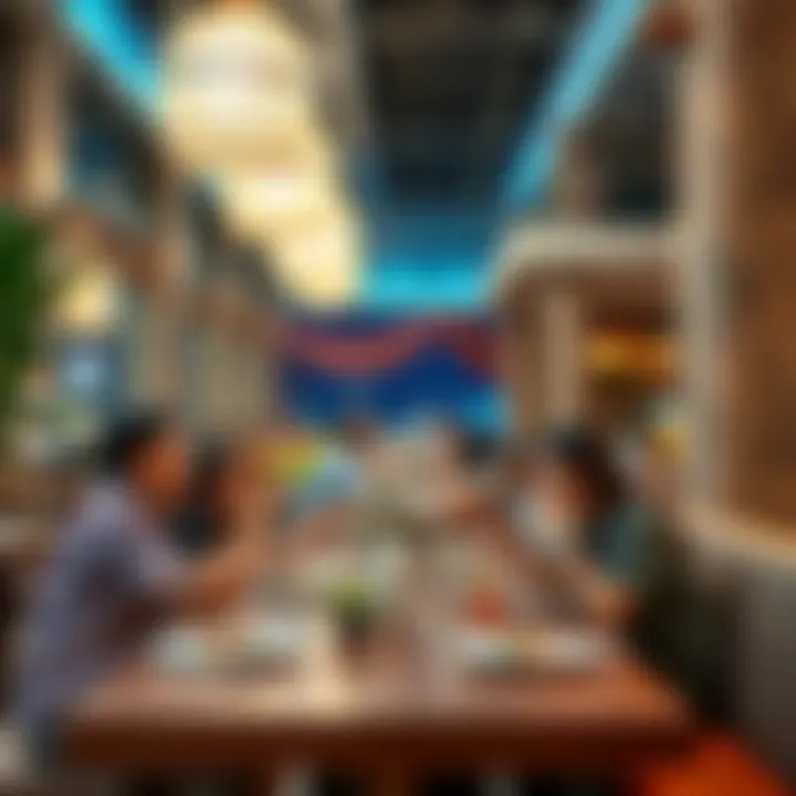 Casual Dining Vibes at JBR A vibrant casual dining atmosphere with friends enjoying a meal