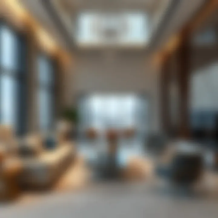 Luxurious interior of Jumeirah Living Residence showcasing modern design