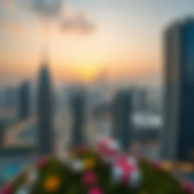 Breathtaking skyline view from Jumeirah Living Residence