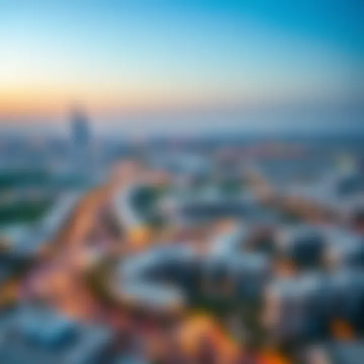 Panoramic view of Jumeirah Village Triangle