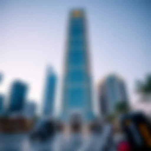 Architectural view of Lake City Tower showcasing its unique design