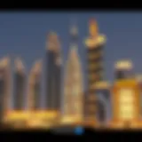 Luxurious Dubai skyline showcasing modern architecture