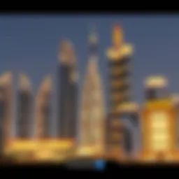 Luxurious Dubai skyline showcasing modern architecture