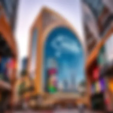 Architectural Marvel of the Emirates Stunning view of the Mall of the Emirates facade