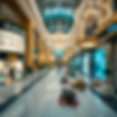 Luxurious Shopping Environment Interior view showcasing the luxurious shopping experience