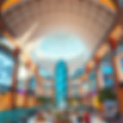 Stunning architectural view of Max Mushrif Mall