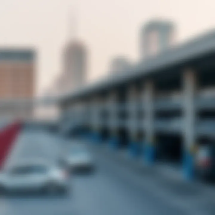 Overview of parking facilities at DWTC