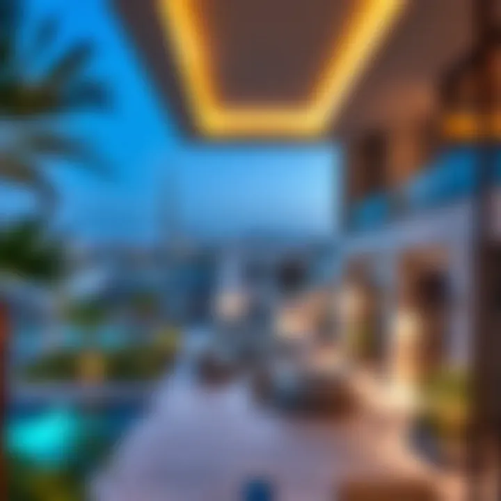 A luxurious property listing in a vibrant neighborhood