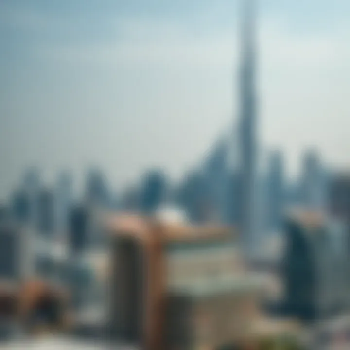 Dubai Skyline: A Testament to Modern Real Estate Development A stunning skyline view of Dubai showcasing modern architecture