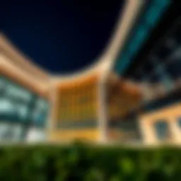 Modern business centre in Dubai showcasing architectural design