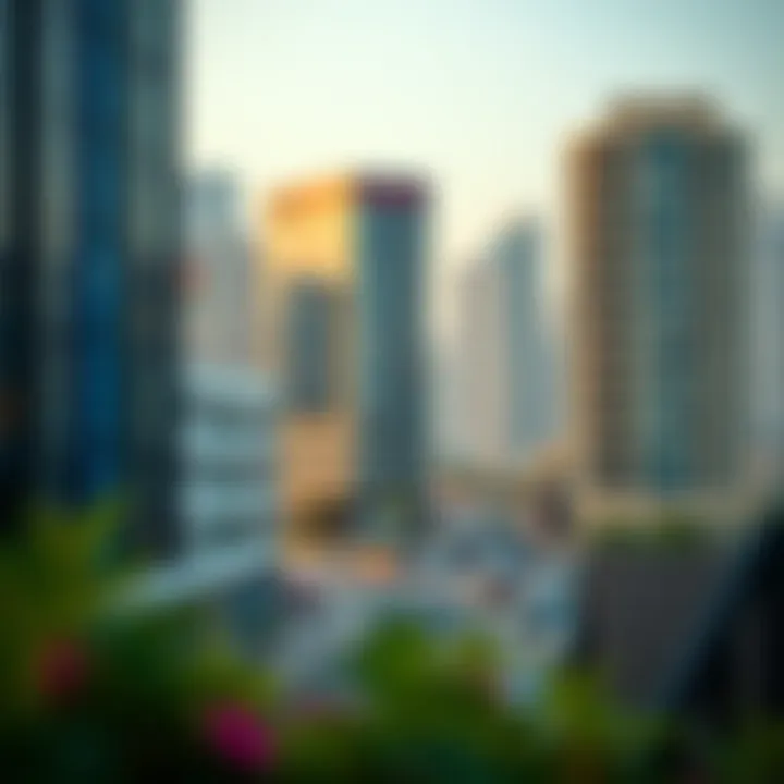 Strategic location of a business centre in a bustling Dubai district