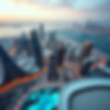 Aerial perspective of Nimir Building within the Dubai skyline