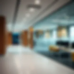 Modern office partitions in Business Bay