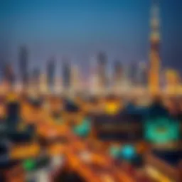 Stunning skyline of Dubai during Ramadan