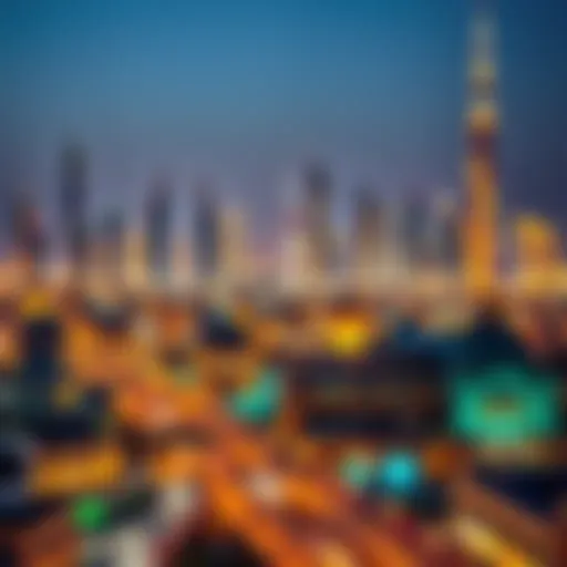 Stunning skyline of Dubai during Ramadan