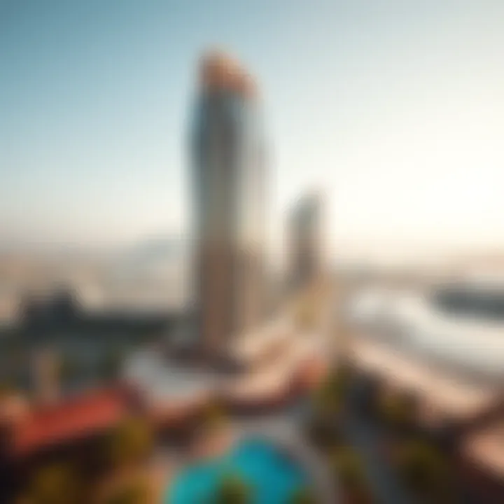 Panoramic view of Reem Island highlighting surrounding amenities