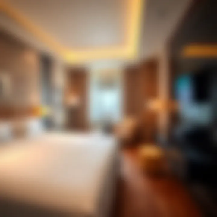 Luxurious guest room interior