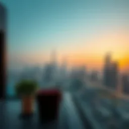 Stunning skyline view from a luxury penthouse