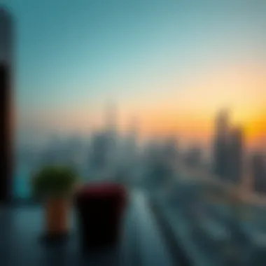 Stunning skyline view from a luxury penthouse
