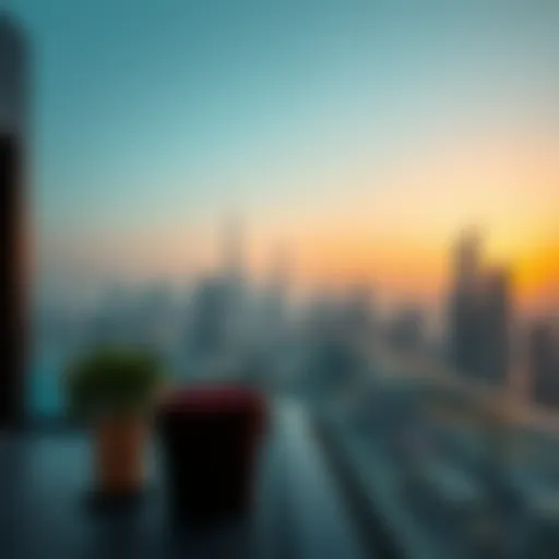 Stunning skyline view from a luxury penthouse