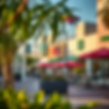 Local amenities including shops and cafes in The Greens