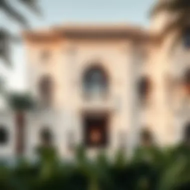 Architectural Elegance of Palm Crescent Architectural details of a villa within Palm Crescent.