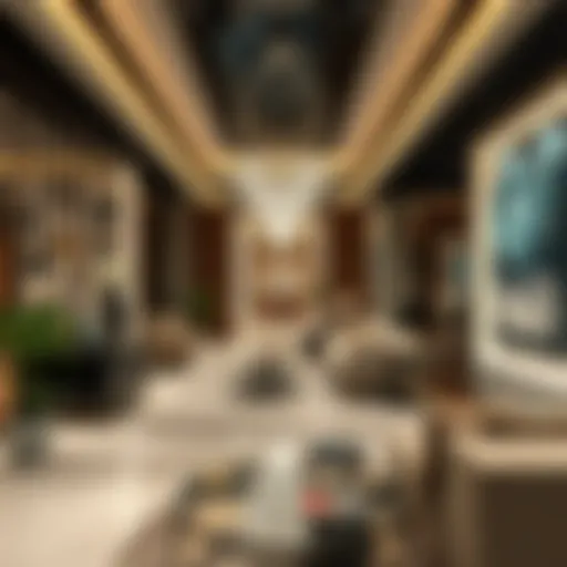 Luxurious Showroom Design Luxurious showroom showcasing modern real estate concepts