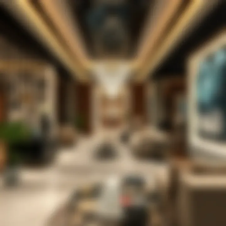 Luxurious Showroom Design Luxurious showroom showcasing modern real estate concepts