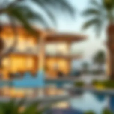 Real estate market analysis chart related to villa investments