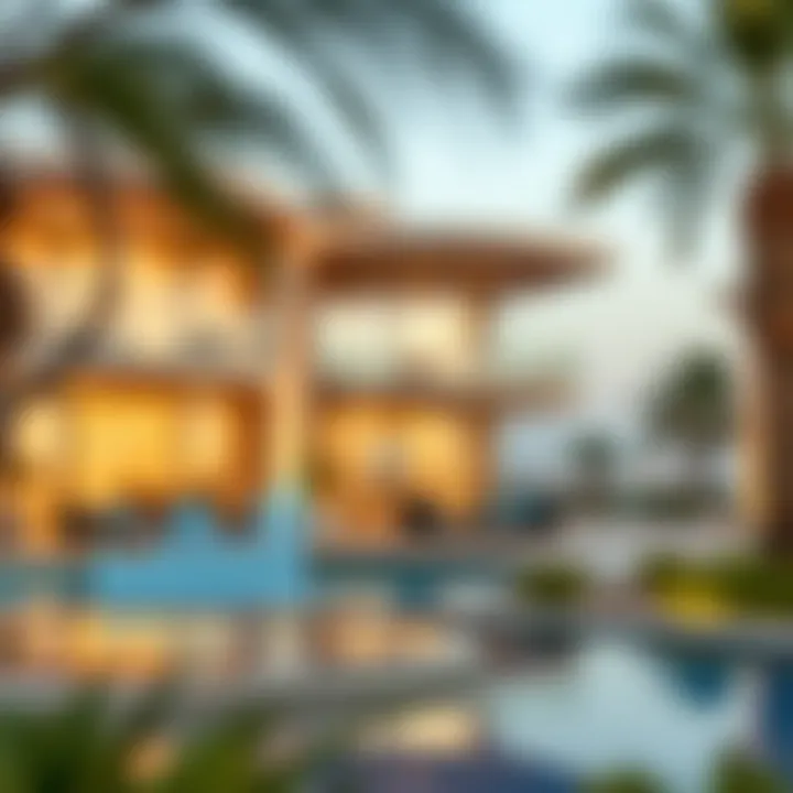 Real estate market analysis chart related to villa investments