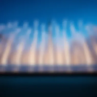 Spectacular water formations choreographed to music