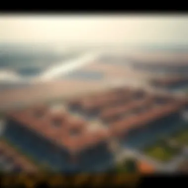 Aerial view of اسكان زايد community showcasing residential layout