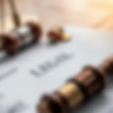 Close-up of legal documents and contracts related to property transactions.