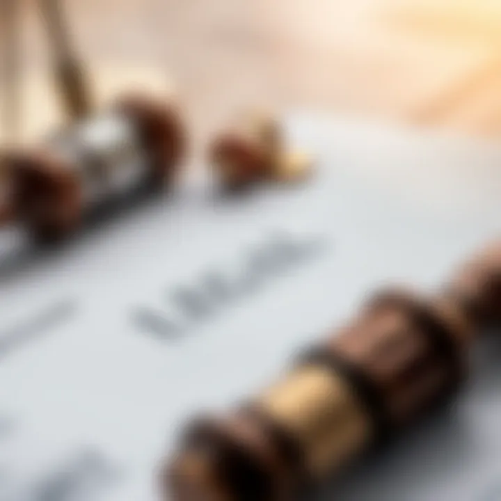 Close-up of legal documents and contracts related to property transactions.