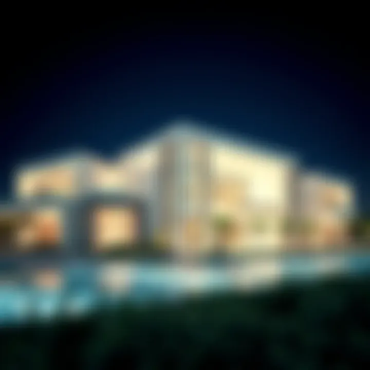 Architectural design in Dubai Hills Modern architectural design of Dubai Hills properties