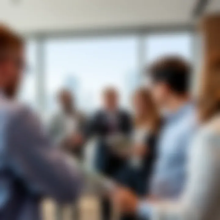 Investor insights on Dubai Hills properties Investors examining property brochures in a contemporary office setting