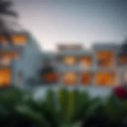 Luxurious mansion exterior showcasing modern architecture in Dubai